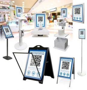 track and Trace QR code displays